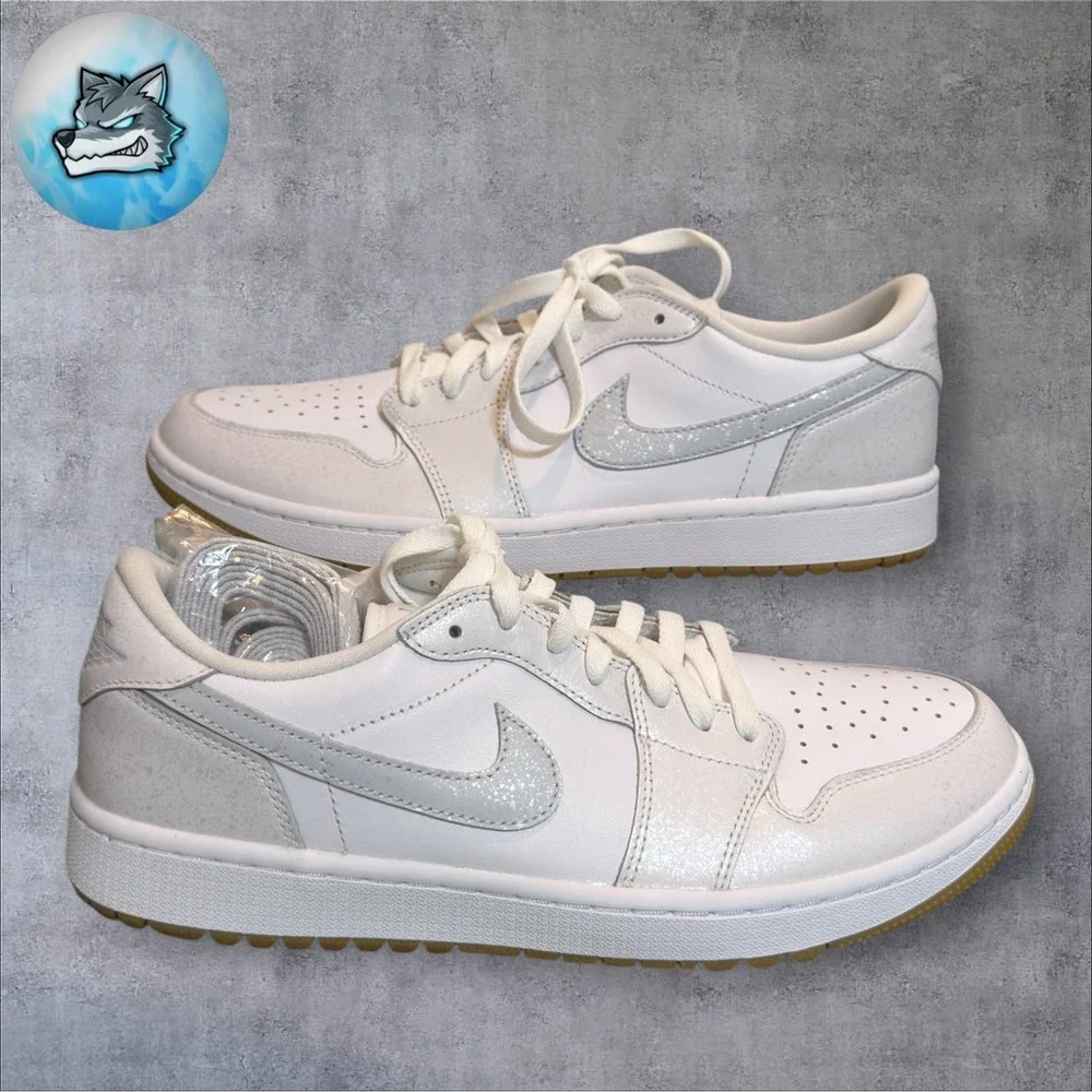 Nike Air Jordan 1 Low G Spikeless Golf DD9315-111 White / Gum Men's Size 14